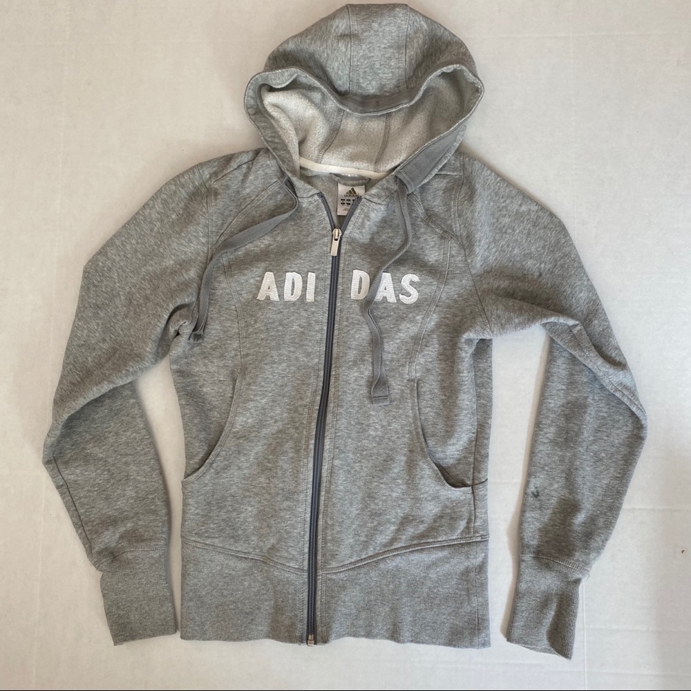 Gray Adidas Hoodie Rare! 🤍